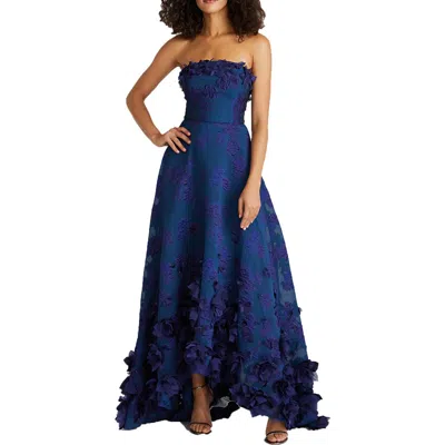 Theia Juniors Charlie Womens Floral Print Polyester Evening Dress