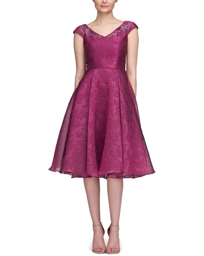 THEIA THEIA KIT BATEAU NECK COCKTAIL DRESS