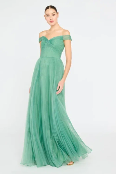 THEIA THEIA LISBETH PLEATED GOWN