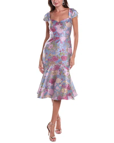 Theia Logen Cocktail Dress In Purple