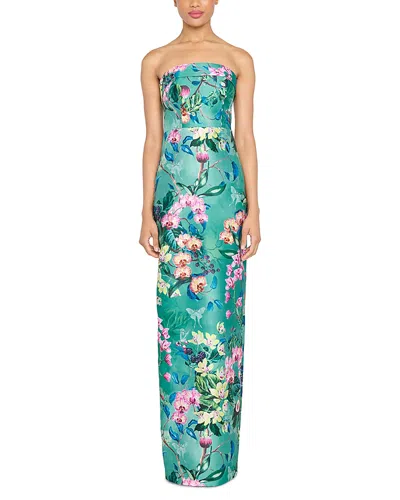 THEIA LULU MIKADO COLUMN GOWN
