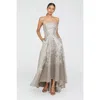 Theia Pamela Embroidered Gown