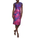 Theia Ruth Midi Dress In Purple