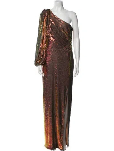 Pre-owned Theia Sequin Long Dress