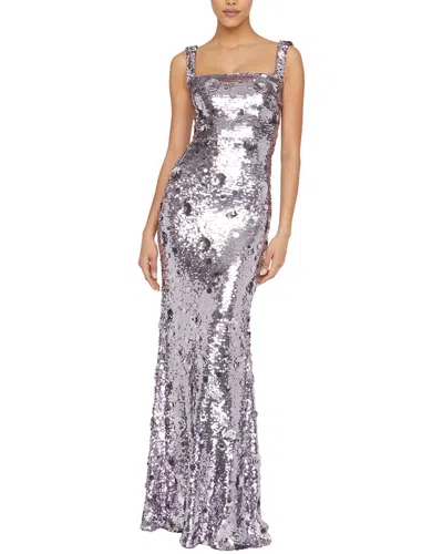 Theia Serafina Gown In 9600-chrome Lavender