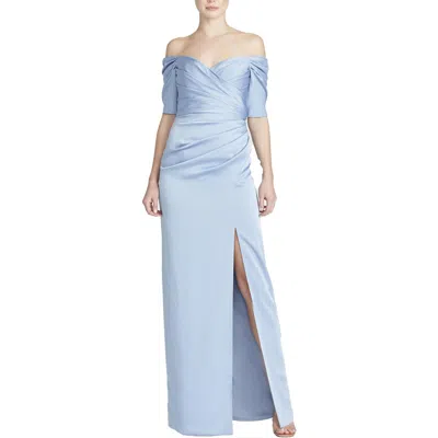 Theia Sienna Womens Pleated Polyester Evening Dress