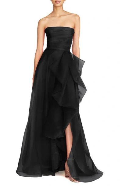 Theia Women's Teresa Draped Tulle Gown In Black