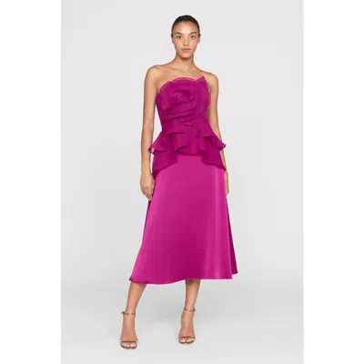 Theia Victoria Draped Rose Cocktail In Pink