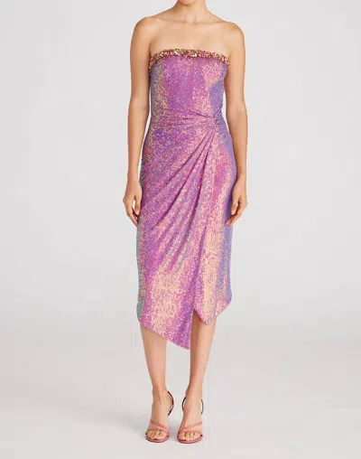 Theia Women's Annika Twist Cocktail Dress In Indescent Primrose In Multi