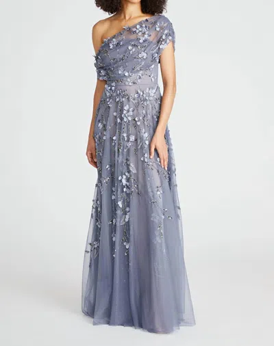 Theia Women's Fiorella Draped Dress In Periwinkle In Blue