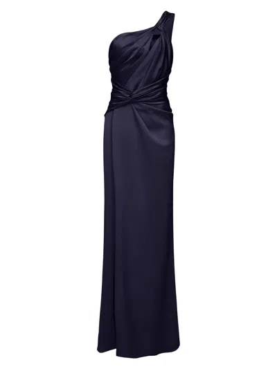 Theia Women's Gloria Twist Column Gown In Blue