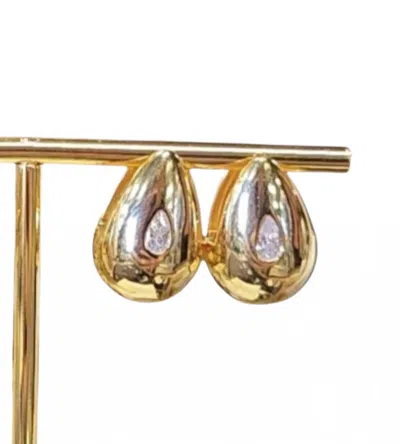 Theia Women's Madison Huggie Earrings In Clear In Gold