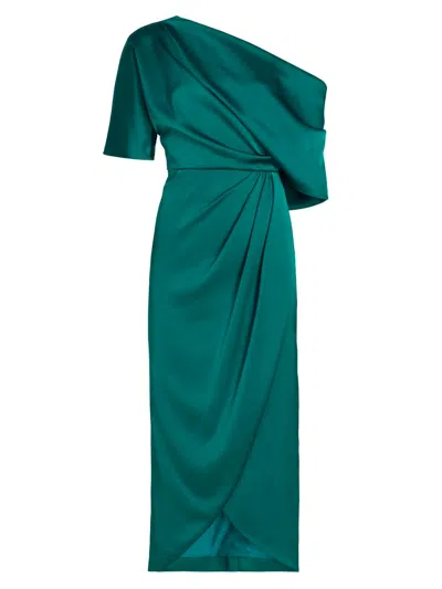 Theia Women's Rayna One-shoulder Gown In Green