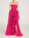 Theia Women's Teresa Strapless Dress In Zinnia In Pink