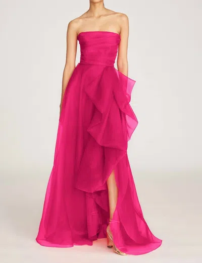 Theia Women's Teresa Strapless Dress In Zinnia In Pink