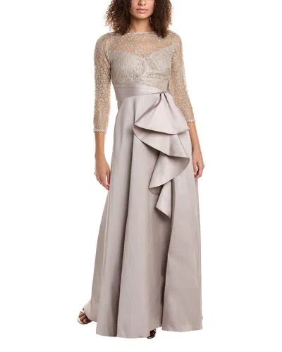Theia Zola Gown In Brown