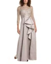 Theia Zola Gown In Brown