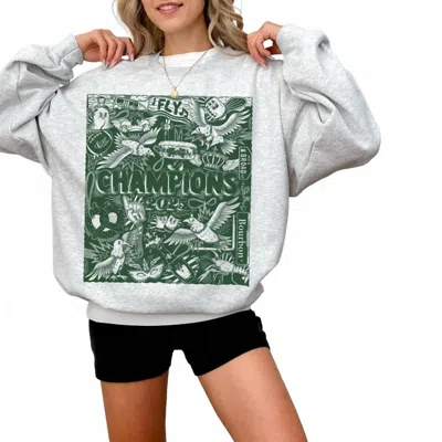 Thekingshirts Vintage Eagle Shirt 2025 Champions Game Day Philly Sweatshirt In Ash In Gray