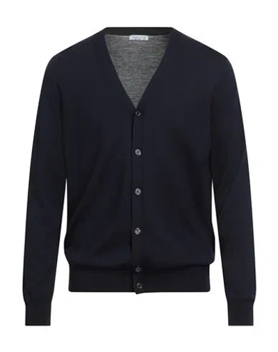 Theland Man Cardigan Midnight Blue Size 42 Merino Wool