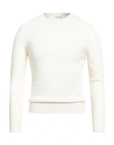 Theland Man Sweater Cream Size 44 Wool In White