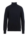 Theland Man Turtleneck Midnight Blue Size 42 Merino Wool In Blue