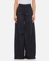 The Latest Billie Lightweight Poplin Trousers Black In Blue