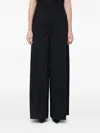The Latest Thelatest Wide Black Alma Trousers In Black