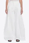 The Latest Cotton Wide Leg Pants In White