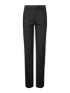 The Latest Thelatest Midnight Blue Wool Blend Trousers In Blue