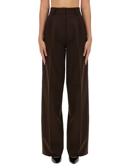 The Latest Thelatest Axel Wide Leg Pants In Brown