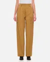 The Latest Slightly Wide Straight Leg Neutrals Trousers In Brown