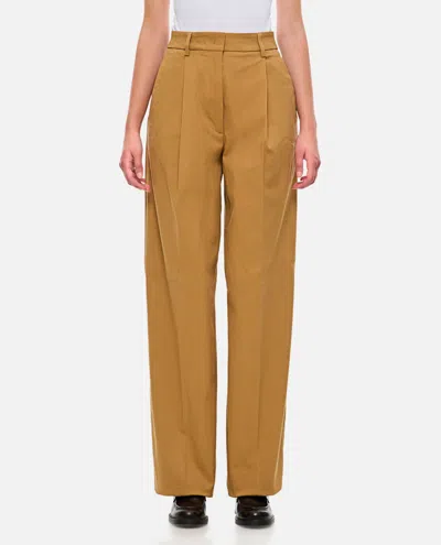 Thelatest Axel Wide Leg Pants In Brown