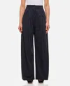 The Latest Billie Lightweight Poplin Trousers Black In Blue