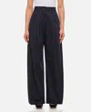 The Latest Billie Lightweight Poplin Trousers Black In Blue