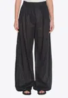 The Latest Billie Lightweight Poplin Trousers Black In Black