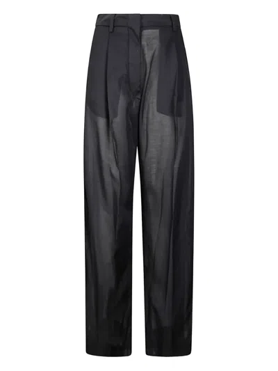 The Latest Cotton-blend Trousers In Black