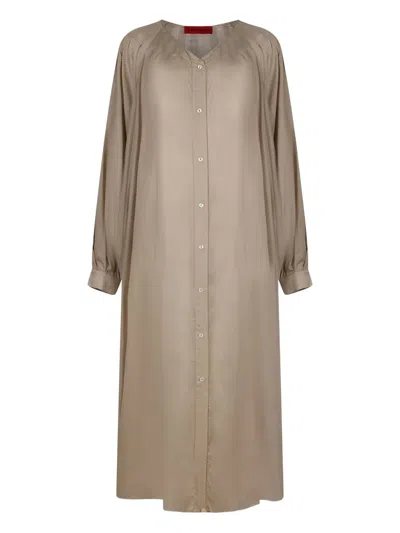The Latest Long Sleeve Dress In Neutrals