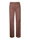 The Latest Straight Leg Trousers With Hidden Closure In Brown