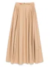 The Latest Pleat-detailed Midi Skirt In Neutrals