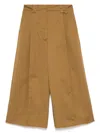 The Latest Pleat-detailed Trousers In Brown