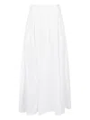 The Latest Cotton Long Skirt In White