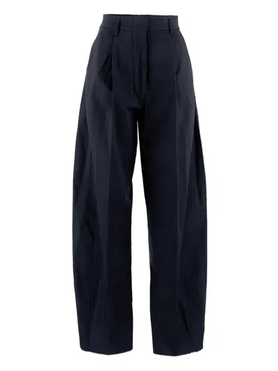 The Latest Poplin Trousers In Blue
