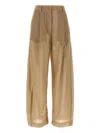 The Latest Semi-sheer Tailored Trousers In Neutrals