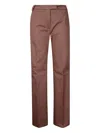 The Latest Straight Leg Trousers With Hidden Closure In Brown