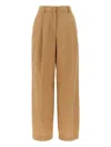 The Latest Slightly Wide Straight Leg Neutrals Trousers In Neutrals
