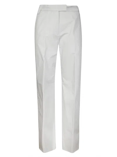 The Latest Thelatest Tailored White Palazzo Pants With Hook