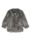 Thelaurent Faux Fur Jacket In Gray