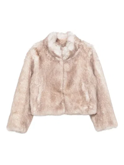 THELAURENT FAUX-FUR CROPPED JACKET