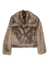Thelaurent Faux-fur Wide-collar Jacket