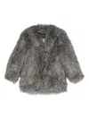 Thelaurent Faux Fur Jacket In Gray